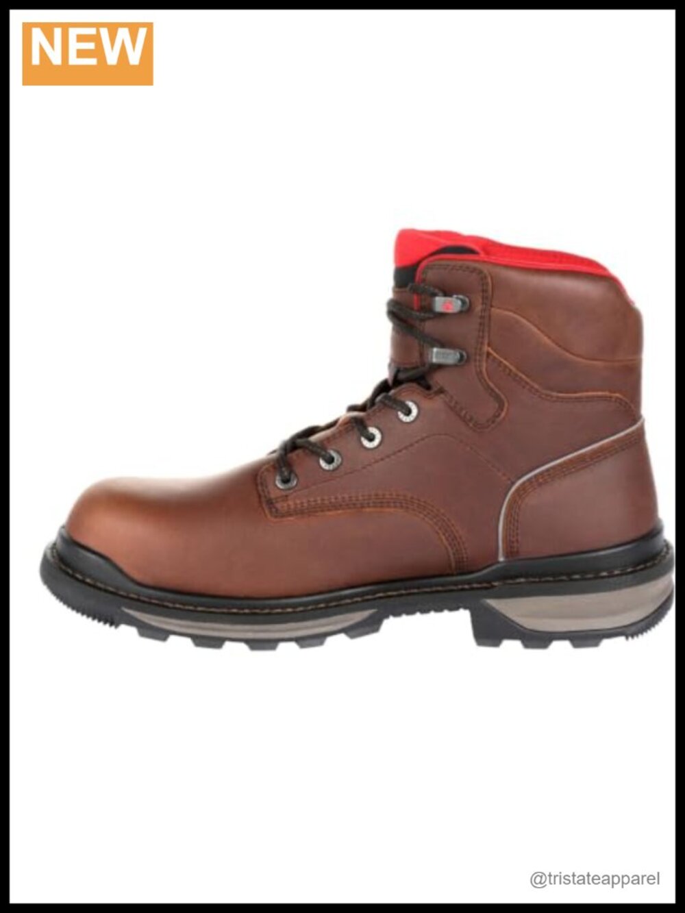 Men's Work Boot with Leather Upper, Waterproof, Composite Toe